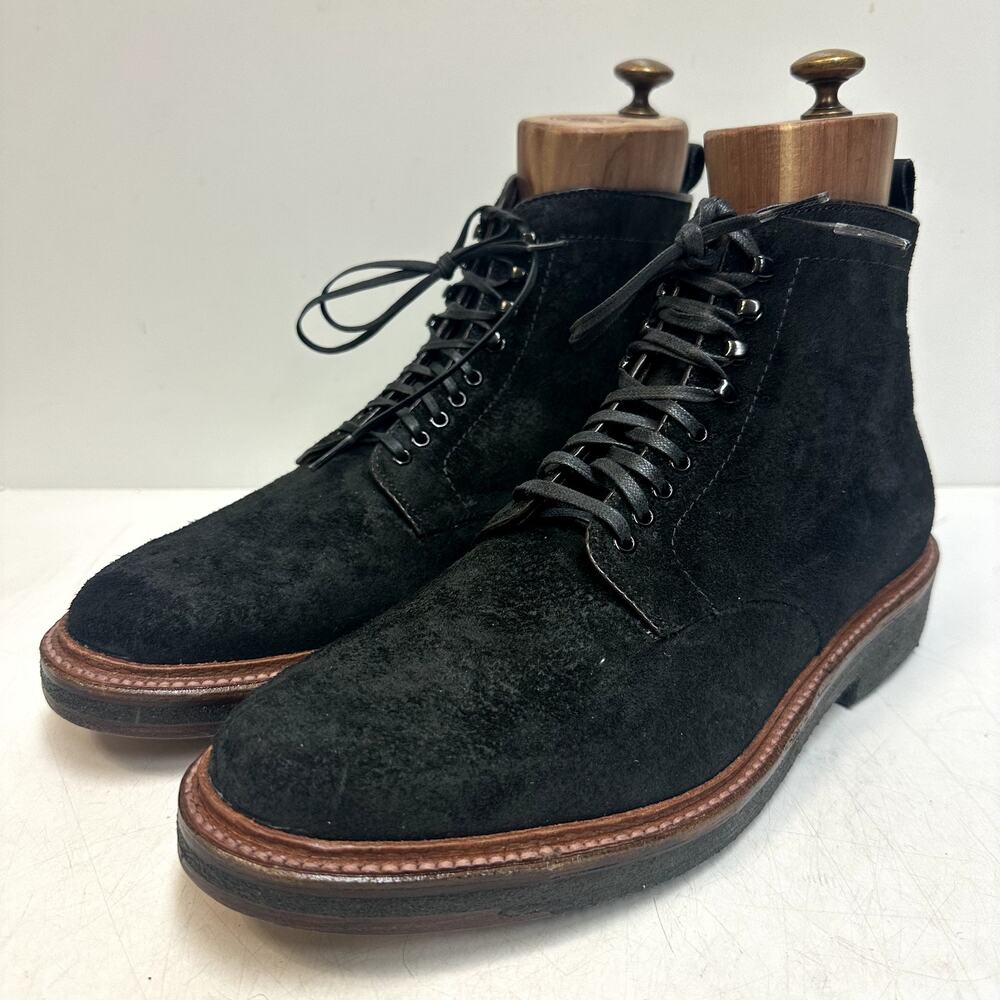 NWOT Todd Snyder x Alden Plain Toe Boot Reverse Earth Chamois Made in USA 9 D